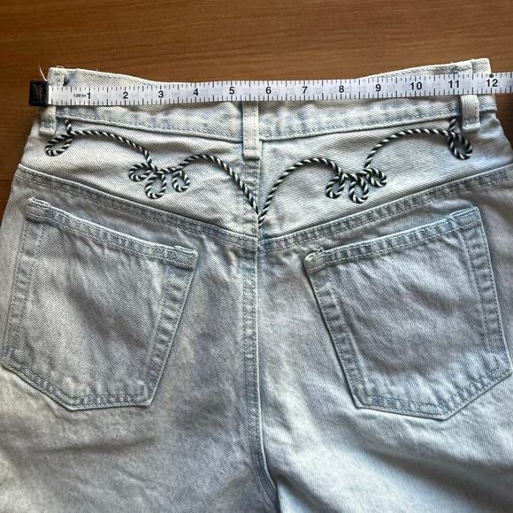Vintage Western Rope Stitched Straight Jeans Sz 5 Cowgirl Rodeo Embroidered 90s - Picture 12 of 15